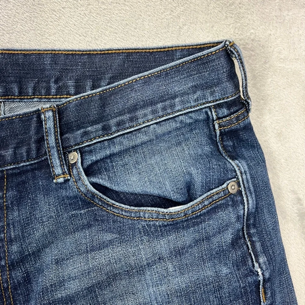 BANANA REPUBLIC Bootcut Jeans Mens 34x32 Blue Good Stretch Denim Western Casual